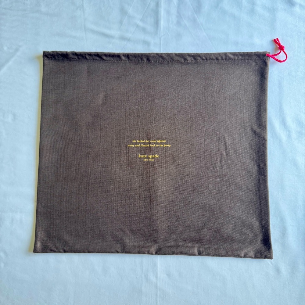 Kate Spade Storybook Brown Dust Bag - 20" x 18"